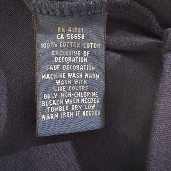 Ralph Lauren Navy Polo Shirt Dress Sporty Preppy Cotton Knit Short Sleeve M - Picture 3 of 7